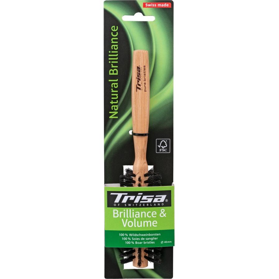 TRISA Natural Brilliance Haarbürste rund - COSMONDO
