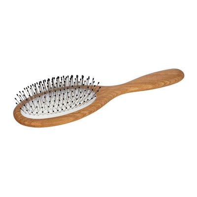 HERBA Haarbürste Metallstifte oval Buchenholz - COSMONDO