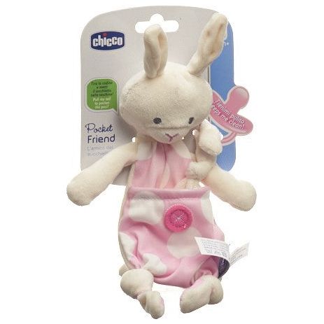 CHICCO POCKET FRIENDS Schnullerhalter Girl 0m+ - COSMONDO
