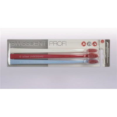 SWISSDENT Gentle Zahnbürste Trio wei pink hellb - COSMONDO