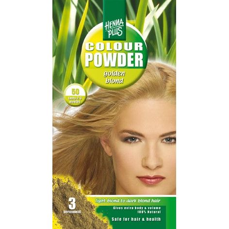 HENNA PLUS Colour Powder 50 gold blond - COSMONDO