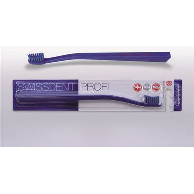 SWISSDENT Colours Zahnbürste blau soft-med - COSMONDO