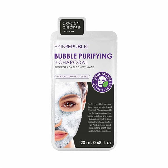 SKIN REPUBLIC Bubble Purify Charco Face Mask - COSMONDO