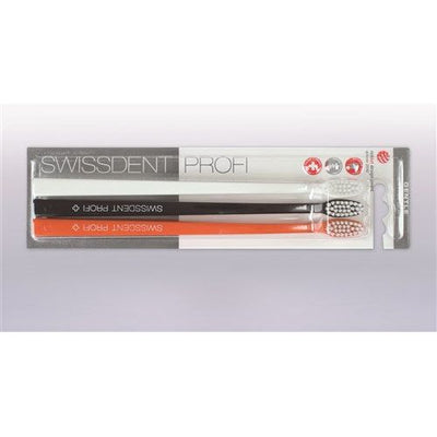 SWISSDENT Gentle Zahnbürste Trio wei schw oran - COSMONDO