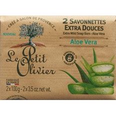 LE PETIT OLIVIER savonnettes extra aloe vera - COSMONDO