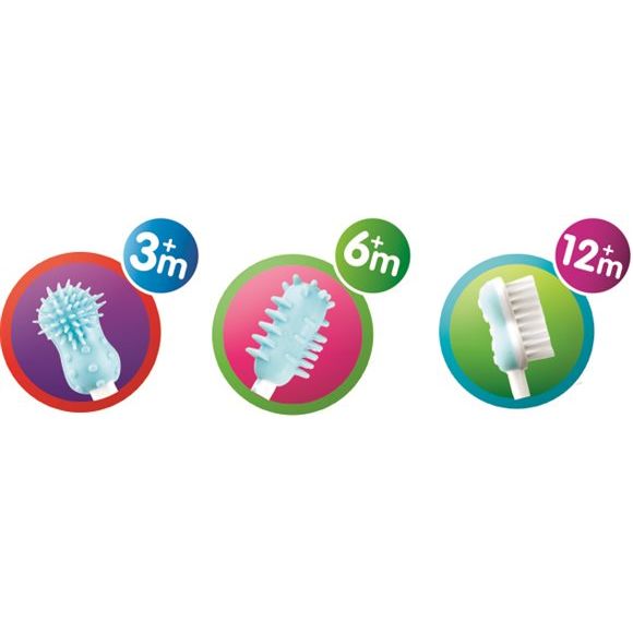 Nuby Zahnputztrainer 3 Stages - COSMONDO