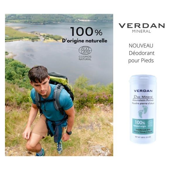 VERDAN Alaunstein Deo Pulver Ecocertifié - COSMONDO