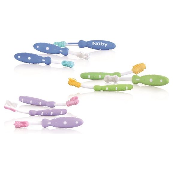 Nuby Zahnputztrainer 3 Stages - COSMONDO