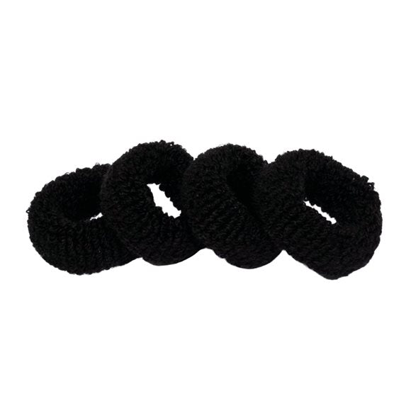 HERBA Haarbinder 4cm frottée schwarz - COSMONDO