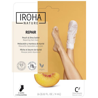 IROHA HANDS&FEET Foot Socks Mask Peach - COSMONDO