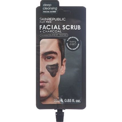 SKIN REPUBLIC Men's Facial Scrub+Charcoal - COSMONDO