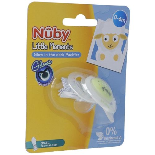 NUBY Leuchtnuggi Little Moments 0-6 M oval - COSMONDO