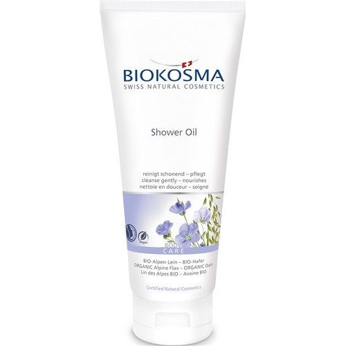 BIOKOSMA Shower Oil Alpen-Lein Hafer BIO - COSMONDO