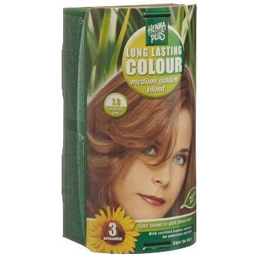 HENNA PLUS Long Last Colour 7.3 mittel gold blond - COSMONDO