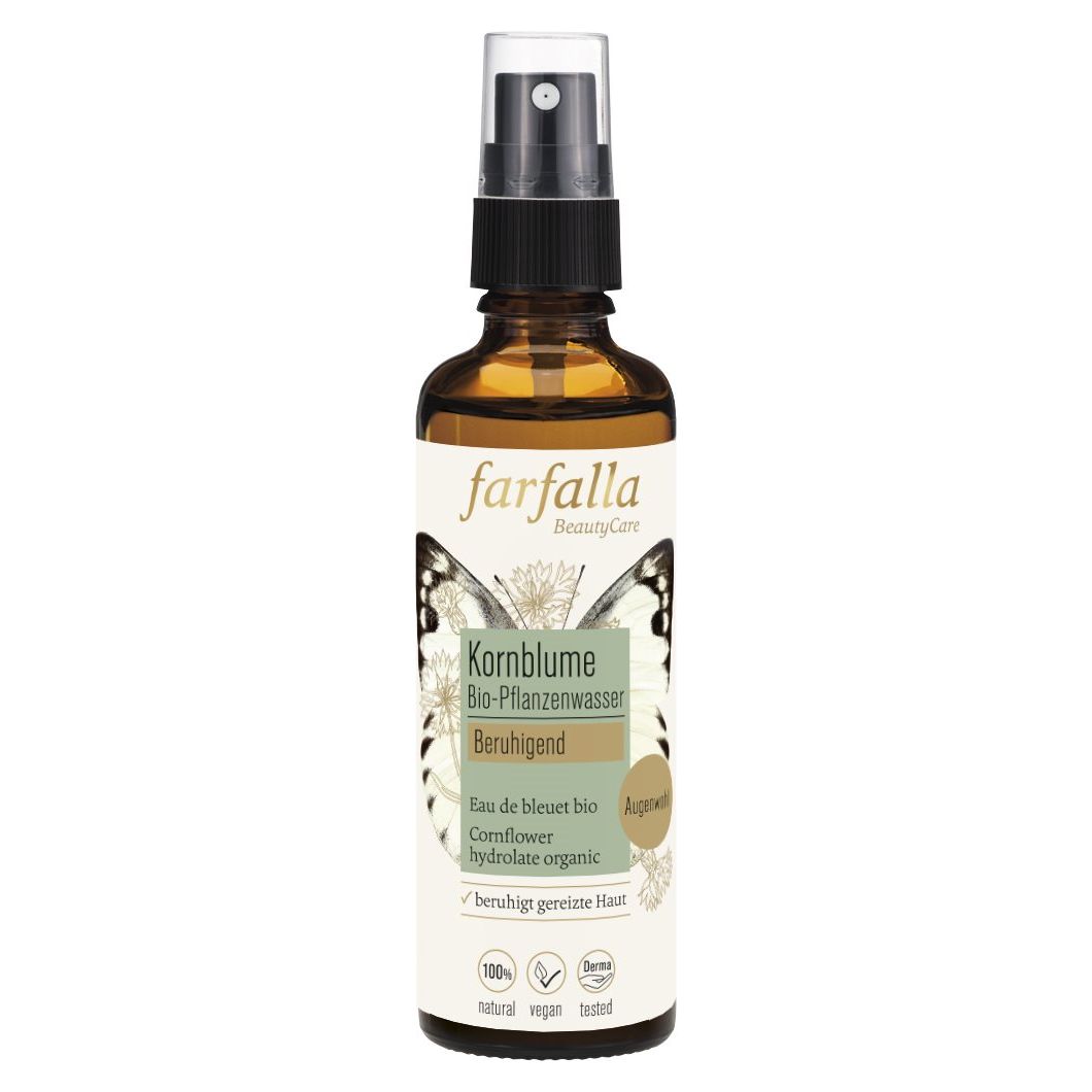 FARFALLA Bio-Pflanzenwasser Kornblume - COSMONDO