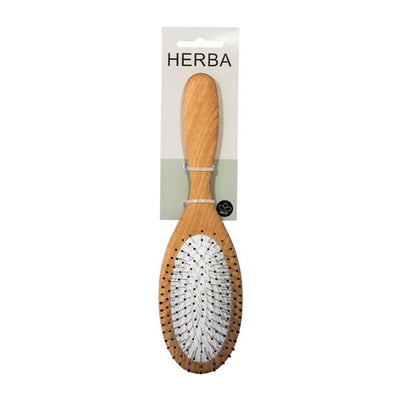 HERBA Haarbürste Metallstifte klein Buchenholz - COSMONDO
