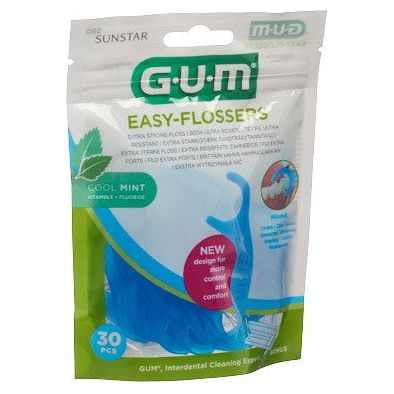 GUM Easy-Flossers Zahnseidesticks Cool Mint - COSMONDO
