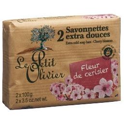 LE PETIT OLIVIER savonnettes fleur ceris - COSMONDO
