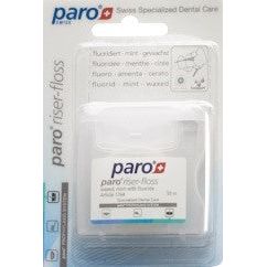 PARO Riser Floss 50m gewachst Mint mit Fluorid - COSMONDO