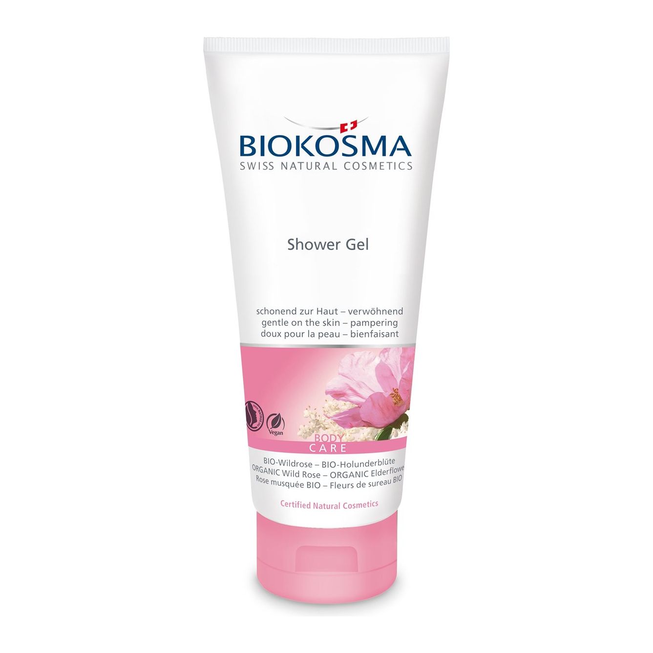 BIOKOSMA Shower Gel Wildrose Holunderblüten BIO - COSMONDO