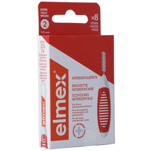 ELMEX Interdentalbürsten 0.5mm rot - COSMONDO