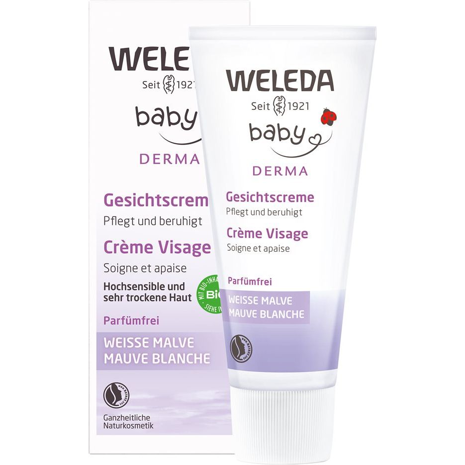 Weleda BABY WEISSE MALVE Gesichtscreme - COSMONDO