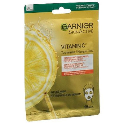 GARNIER Glow Tuchmaske Vita C feuchtigkeits - COSMONDO