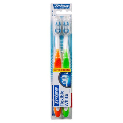 TRISA Flexible White Zahnbürste soft DUO - COSMONDO