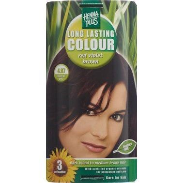 HENNA PLUS Long Last Colour 4.67 henna rot vio bro - COSMONDO