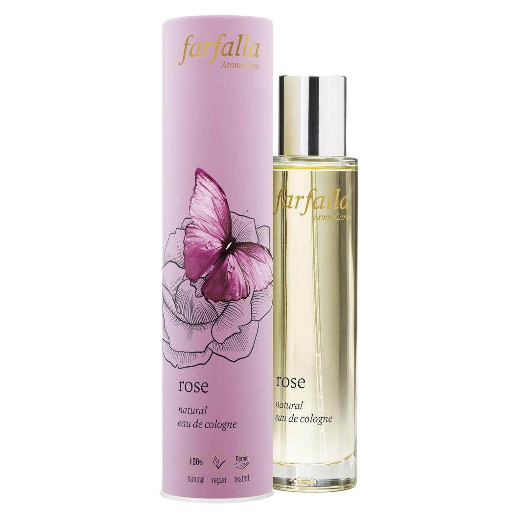 FARFALLA natural eau de cologne Rose - COSMONDO