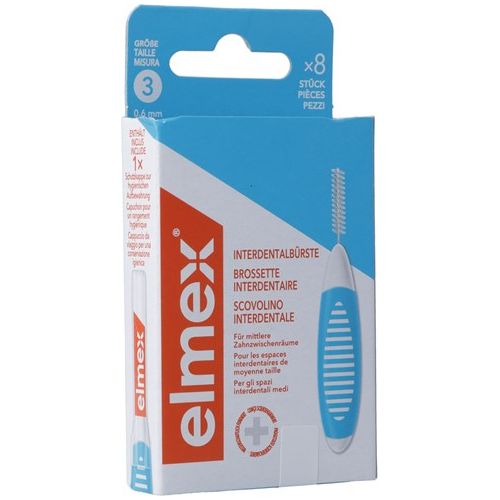 ELMEX Interdentalbürsten 0.6mm blau - COSMONDO