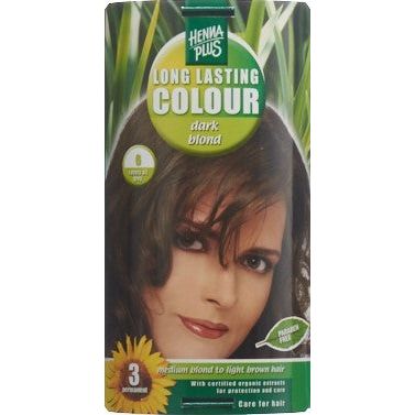 HENNA PLUS Long Last Colour 6 dunkelblond - COSMONDO