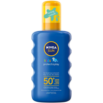 Nivea Sun Kids pflegendes Sonnenspray LSF 50+ wasserfest farbig