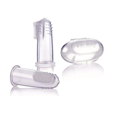NUBY Finger-Zahnbürste mit Aufbewahrungsbox - COSMONDO