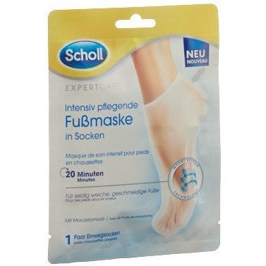 Scholl ExpertCare intensiv pflegende Fussmaske Macadamiaöl - COSMONDO
