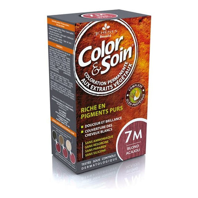 COLOR ET SOIN Coloration blond acajou 7M - COSMONDO