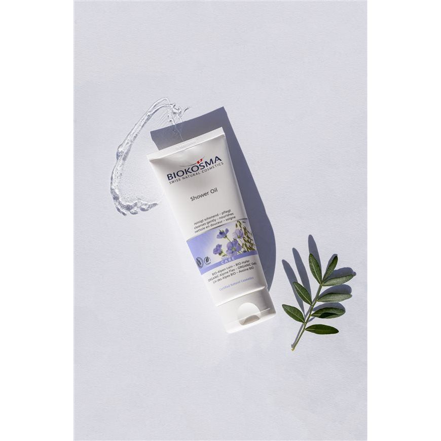 BIOKOSMA Shower Oil Alpen-Lein Hafer BIO - COSMONDO