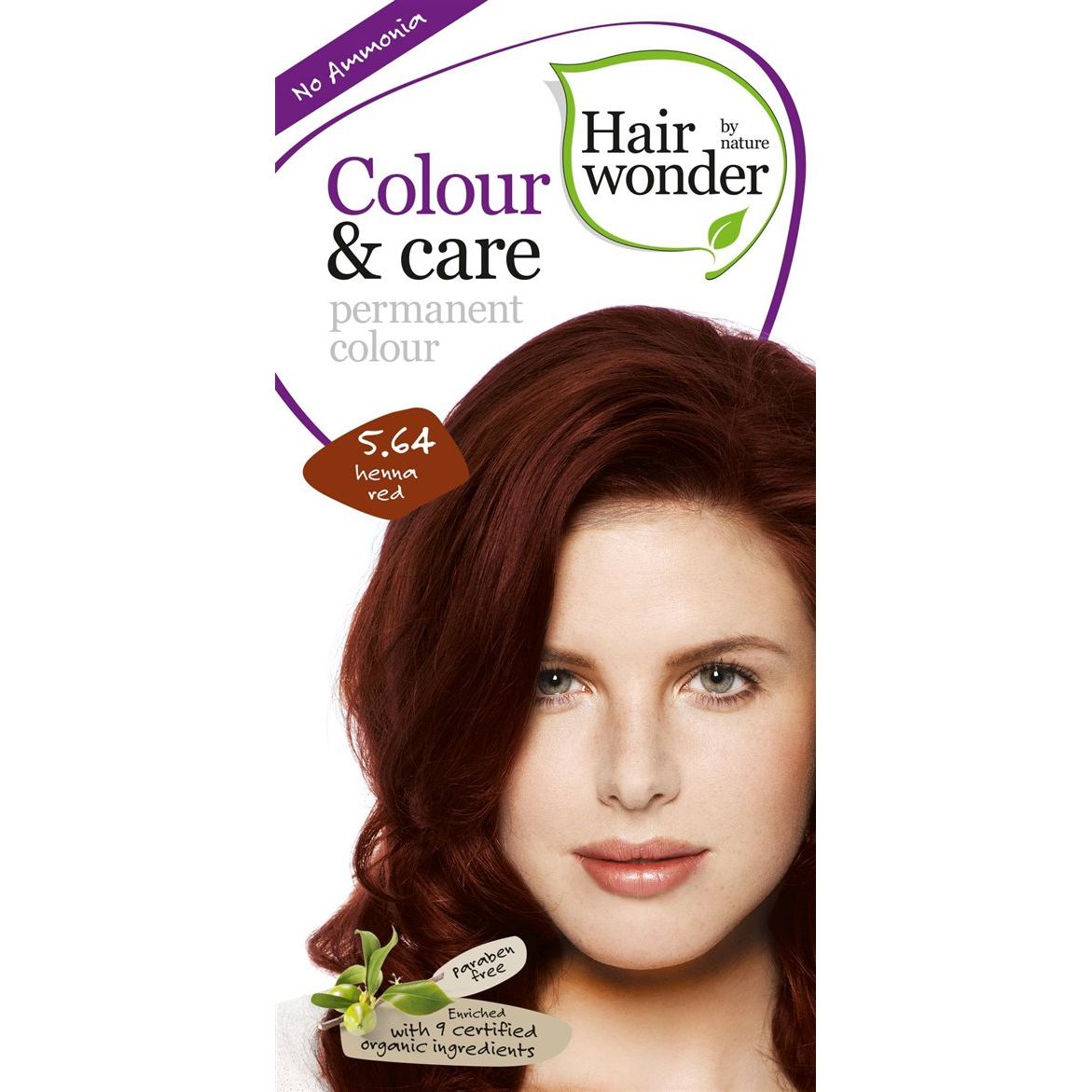 HENNA Hairwonder Colour & Care 5.64 hen rot - COSMONDO