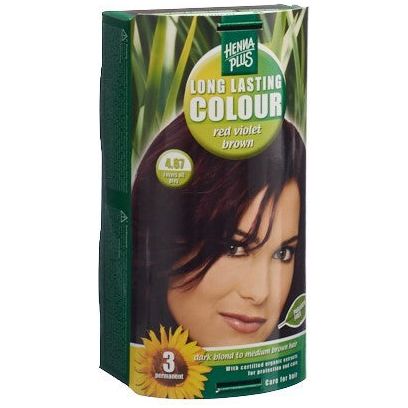 HENNA PLUS Long Last Colour 4.67 henna rot vio bro - COSMONDO