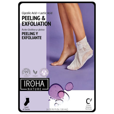 IROHA HANDS&FEET Exfoliating Foot Socks Lav - COSMONDO