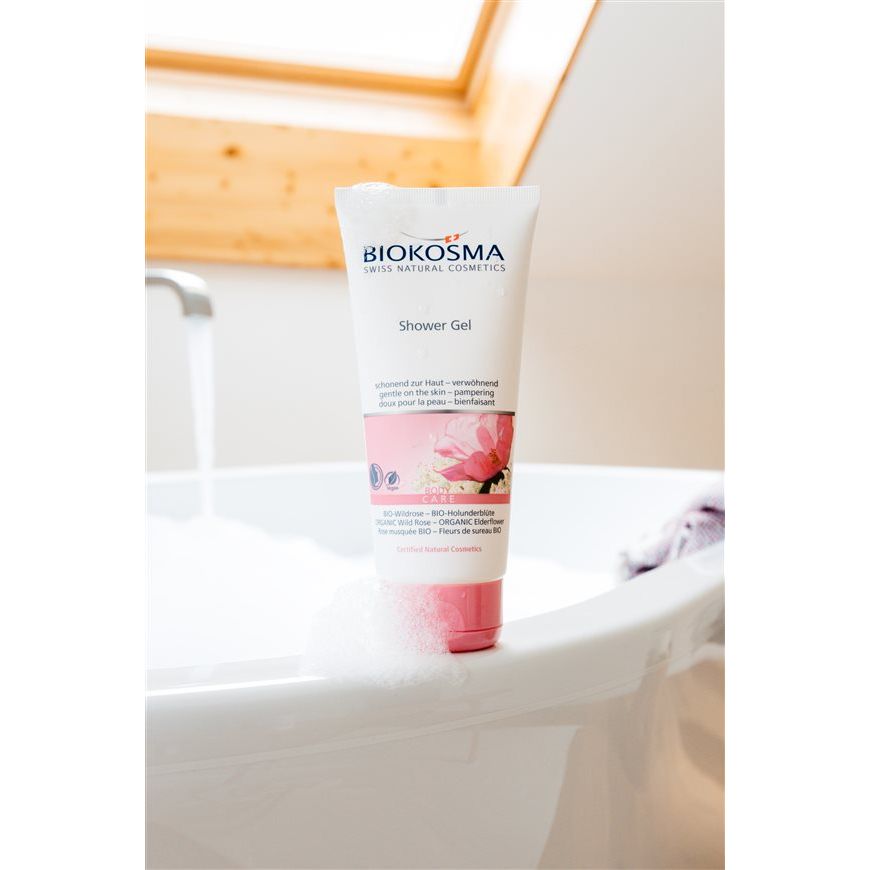 BIOKOSMA Shower Gel Wildrose Holunderblüten BIO - COSMONDO