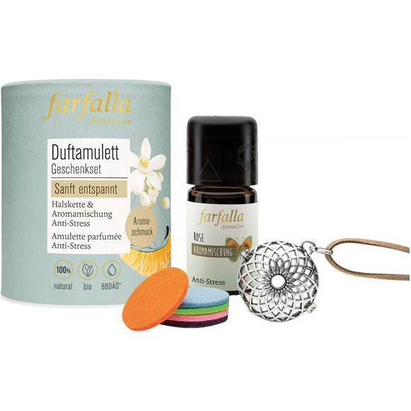 FARFALLA Geschenkset Duftamulett sanft entspannt - COSMONDO