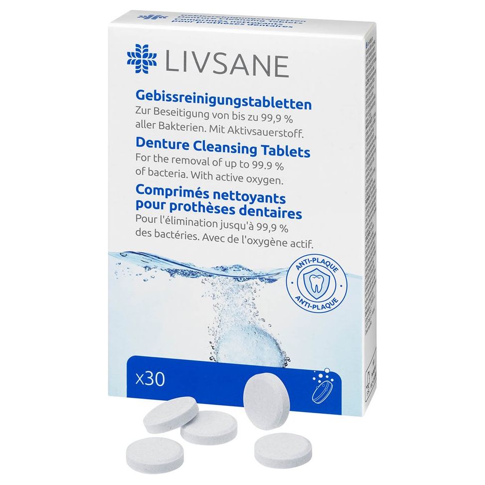 LIVSANE Gebissreinigungstabletten - COSMONDO