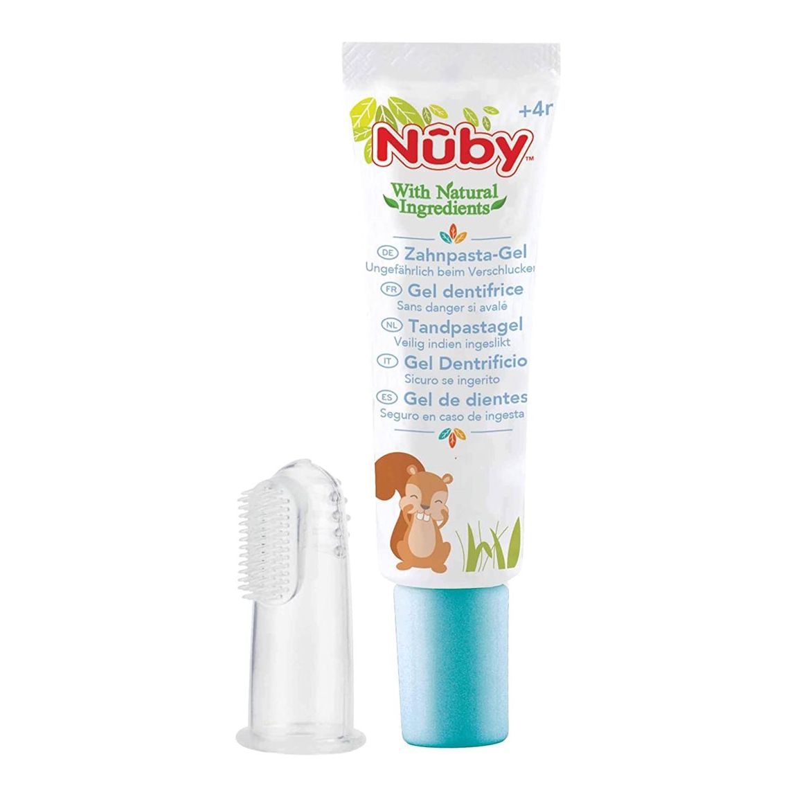 NUBY All Naturals Fingerzahnbürste Zahncreme - COSMONDO