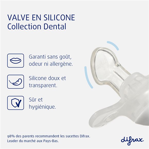 DIFRAX Nuggi dental 0-6M Silikon - COSMONDO