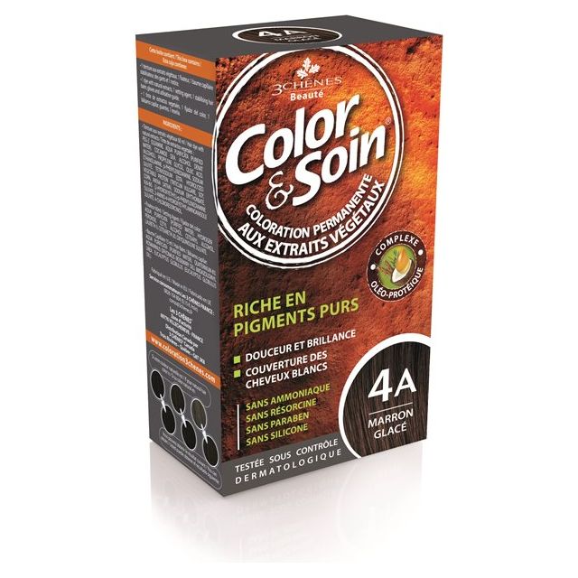 COLOR & SOIN Coloration 4A marron glacé - COSMONDO