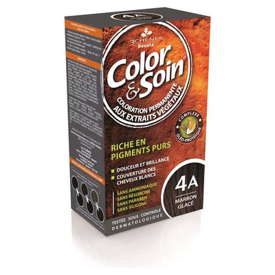 COLOR & SOIN Coloration 4A marron glacé - COSMONDO