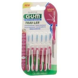 GUM Trav-Ler 1.4mm ISO 4 cylindric pink - COSMONDO