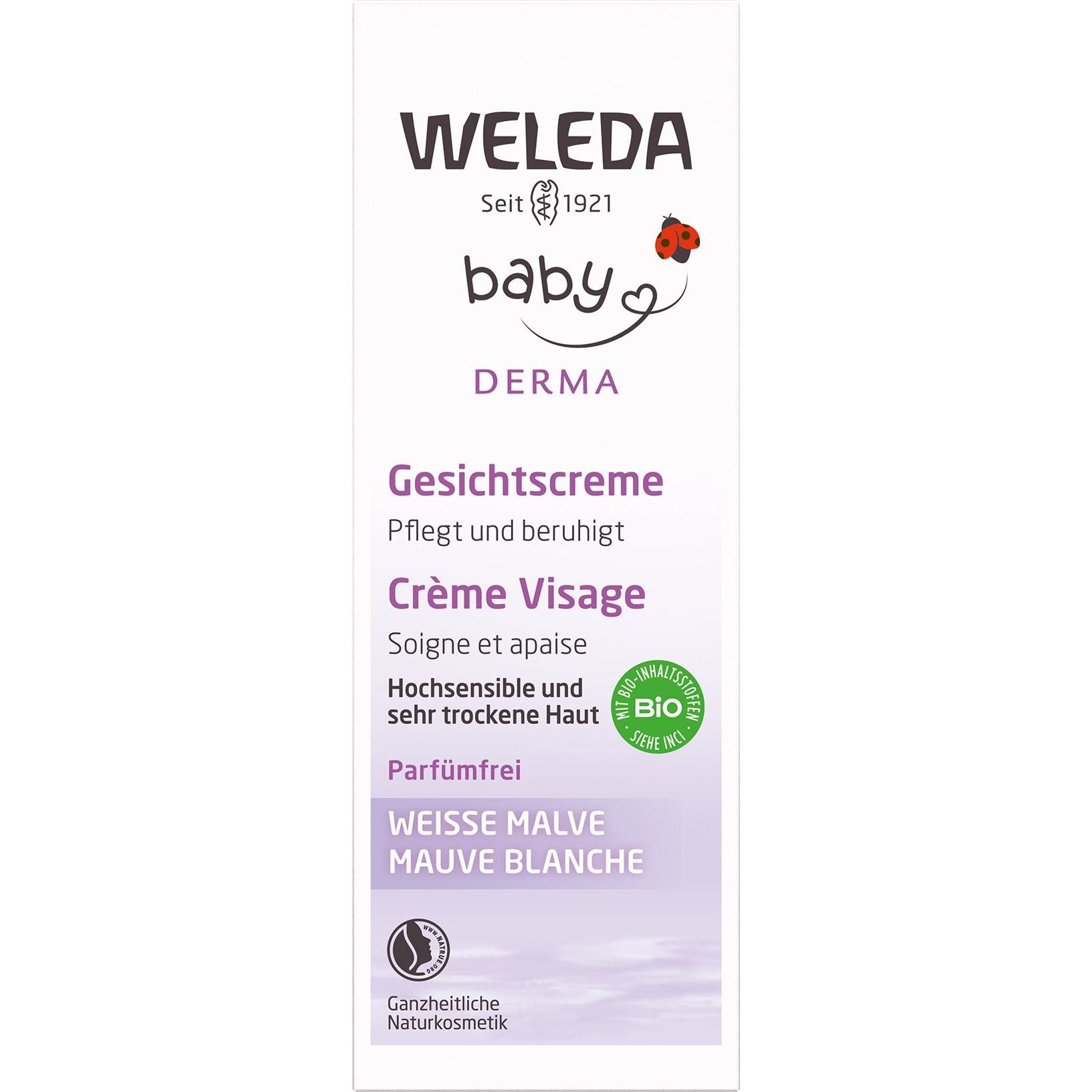 Weleda BABY WEISSE MALVE Gesichtscreme - COSMONDO