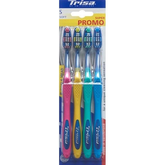 TRISA Flexible Head Zahnbürste Quattro soft - COSMONDO